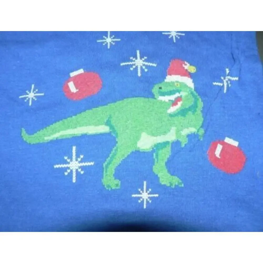 Ugly Stuff Holiday Supply Co.Men's Dino Cotton Boxer‎ Shorts Royal Blue Small